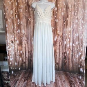 Shein NWT White Sheer Tank Dress